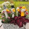 Online-Fuchs Gartenstecker BLUMENSTECKER Gartenfiguren Gänsehals, Gans (Ca. 16 bis 17 cm groß) Deko Beetstecker für draußen Bild 3