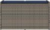vidaXL Outdoor-Sitzbank mit Stauraum und Kissen Grau 100 cm 4104067 Bild 4