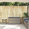 vidaXL Outdoor-Sitzbank mit Stauraum und Kissen Grau 100 cm 4104067 Bild 3