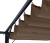 Pergola HWC-C42 mit Schiebedach, Stahl / Stoff, Taupe-Braun, 3,5x3,5 m Bild 3