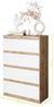 Furnica Kommode Wotan Eiche Kommode 60 cm mit 4 Schubladen - Wohn - und Shlafzimmer Bild 2