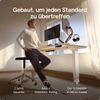 Desktronic HomePro Elektrisch höhenverstellbarer Schreibtisch 180x80cm Weiß/Weiß mit Memory-Funktion, Anti-Kollisions Technologie, USB-A und USB-C-Ladeanschlüssen Bild 2