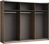Schwebetürenschrank >LINEA< inkl. Passepartout, Bartex Eiche Dekor / Graphit - 280x215x60 (BxHxT) Bild 5