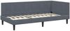 vidaXL Eckbettgestell mit Kopfteil Dunkelgrau 90 cm x 200 cm Samt 42016349 Bild 4