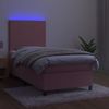 vidaXL Boxspringbett mit Matratze & LED Rosa 80x200 cm Samt 3135974 Bild 4