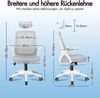 Ergonomischer Bürostuhl mit Lordosenstütze, neigbar, hochklappbare Bild 2
