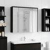 vidaXL Badezimmerspiegelschrank Schwarz Eichen-Optik 889168 Bild 4