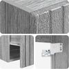 vidaXL Wandmontierte Waschbecken-Vanität Grau Sonoma 49 x 41 x 63 cm 890568 Bild 5