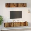 vidaXL TV-Schrankset Wandmontiert 5 pcs Altholz Holzwerkstoff 3393213 Bild 4