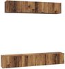 vidaXL TV-Schrankset Wandmontiert 5 pcs Altholz Holzwerkstoff 3393213 Bild 2
