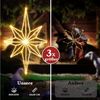 Elegear LED-Lichterkette LED Stern Fensterdeko, Warmweiß weihnachtsdeko, Faltbar, mit 3m Kabel, 62×39cm Bethlehemstern, 360 LEDs, IP20, inkl. Haken & Kabelbinder Bild 2