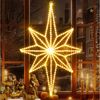 Elegear LED-Lichterkette LED Stern Fensterdeko, Warmweiß weihnachtsdeko, Faltbar, mit 3m Kabel, 62×39cm Bethlehemstern, 360 LEDs, IP20, inkl. Haken & Kabelbinder Bild 5