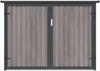 Vente-unique - NIKI Gartenhaus Metall Braun - B 189 cm x H 142 cm x L 189 cm Bild 4