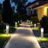 8er Set LED Solarleuchten, Edelstahl, IP44, H 28cm Bild 2
