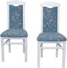 Kleine Eckbankgruppe "Anja 1W", weiß / Stoff blau mit Blumendessin Bild 5
