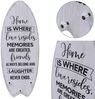 Plankenschild Wanddeko Home mit 3 Haken Bild 2
