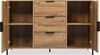 BlingBin Schubkastenkommode Sideboard Highboard für Schlafzimmer Wohnräume (1 St, mit 2 Türen und 3 Schubladen, 120 x 40 x 76 cm) Bild 2