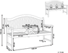 Gartenbank HILO 150 cm Akazienholz Heller Holzfarbton Bild 2