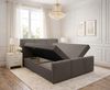 AX LIVING Boxspringbett 160x200 Braun Ankarra Bett mit Stauraum Bild 3