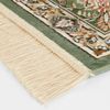 Orientalischer Samt-Teppich Fransen Antik Nain Ivory Grün - 160x230x0,5cm Bild 4