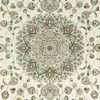 Orientalischer Samt-Teppich Fransen Antik Nain Ivory Grün - 160x230x0,5cm Bild 2
