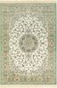 Orientalischer Samt-Teppich Fransen Antik Nain Ivory Grün - 160x230x0,5cm Bild 1