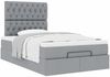 vidaXL Ottoman-Bett mit Matratze Hellgrau 120x200 cm Stoff 3313230 Bild 5