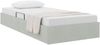 vidaXL Ottoman Bettgestell mit Speicher Hellgrau 100 x 200 cm Samt 3442862 Bild 3