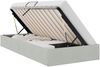 vidaXL Ottoman Bettgestell mit Speicher Hellgrau 100 x 200 cm Samt 3442862 Bild 2