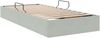 vidaXL Ottoman Bettgestell mit Speicher Hellgrau 100 x 200 cm Samt 3442862 Bild 5