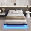 MSMASK Metallbett Schwebebett Bettgestell mit LED-Beleuchtung (Ohne Matratze), 180x200cm Bild 3