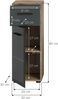 Standschrank (B/H/T: 30x80x30 cm) in schwarz matt und Nox Oak Nachbildung Bild 4