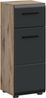 Standschrank (B/H/T: 30x80x30 cm) in schwarz matt und Nox Oak Nachbildung Bild 1