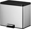 EKO Tretmülleimer Essential 3x9 L Mattsilber 440003 Bild 2
