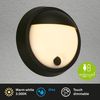 Briloner LED Akku-Außenwandleuchte Puni 4W schwarz Touch-Dimmer warmweiß Bild 3