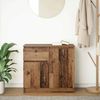 vidaXL Sideboard mit Schublade Altholz-Optik 71x35x65 cm Holzwerkstoff 861605 Bild 3