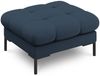 Micadoni Hocker Mamaia 1-Sitzer Strukturierter Stoff Neve Blau schwarze Beine Bild 1