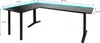 SyberDesk Gaming Eckschreibtisch V2 LED, 197 x 132 cm, RGB Gaming Tisch L-Form, USB-HUB, Kabelmanagement, L-förmiger Computertisch, (links, schwarz) Bild 2
