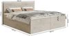 Selsey 'Softie' Boxspringbett 180x200 cm mit Topper und Stauraum, Velours wasserabweisend, Hellgrau Bild 5