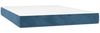 vidaXL Boxspringbett mit Matratze Dunkelblau 140x190 cm Samt 3129391 Bild 5