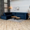 Bronx71 Ecksofa Memphis Samt dunkelblau links Bild 2