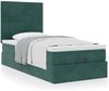 vidaXL Ottoman-Bett mit Matratzen Dunkelgrün 80x200 cm Samt 3313364 Bild 4