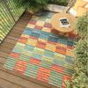 Mazovia Designteppich In- & Outdoor Teppich Wetterfest & UV-beständig Balkon - Bunt, 120x170 cm, Höhe 6 mm, Kurzflor, Weich, Pflegeleicht, Flachgewebe Bild 2
