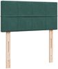 vidaXL Boxspringbett mit Matratze Dunkelgrün 90x190 cm Samt 3287629 Bild 5