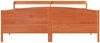 vidaXL Massivholzbett ohne Matratze Wachsbraun 180x200 Kiefernholz 3306959 Bild 4
