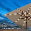 Solar Lichterkette für Sonnenschirm, Ampelschirm Beleuchtung outdoor, 112 LED warmweiß mit 2 Modi, Gartenleuchte für Pavilion Bild 5