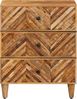vidaXL Nachttisch Braun 50 x 33 x 60 cm Massivholz Mango 4018925 Bild 3