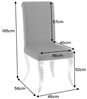riess-ambiente Esszimmerstuhl MODERN BAROCK DELUXE schwarz/silber - Samt-Bezug, Edelstahlbeine (Einzelartikel, 1 St), weiche Polsterung & Barock Design - ideal für Esszimmer & Schminktisch Bild 3