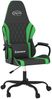 vidaXL Gaming-Stuhl mit Massagefunktion Schwarz und Grün Kunstleder 345536 Bild 2