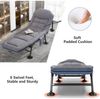 Sonnenliege Gartenliege Klappbar mit Auflage Feldbett 190x67x38cm Relaxliege Bild 5